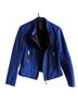 Mcginn 100% Suede Blue Jacket Size 4 - photo 5