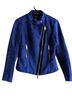 Mcginn 100% Suede Blue Jacket Size 4 - photo 1