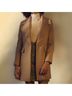 Club Monaco Camel Wool Button Detail Pea Coat Coat - photo 9