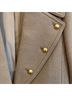 Club Monaco Camel Wool Button Detail Pea Coat Coat - photo 5