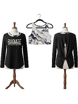 Justice Long Sleeve Blouse (view 1)