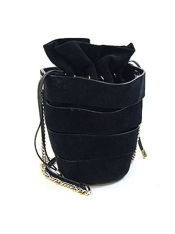 Salvatore Ferragamo Salvatore Ferragamo Ferragamo Gancini Shoulder Bag 21F468 Black Suede Chain Crossbody Women's Salvatore (view 1)
