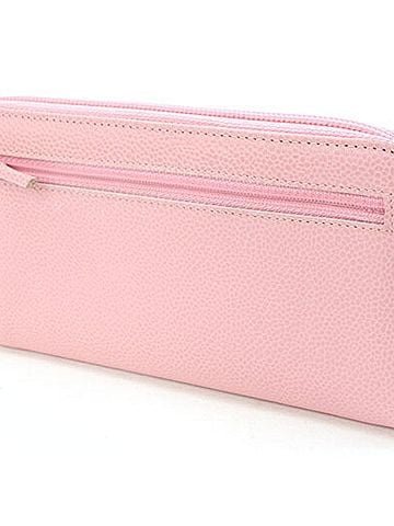 Chanel Chanel Round Zip Long Wallet, Coco Mark, A13228, Pink, Cambiaskin, Zip, Women's CHANEL (view 2)