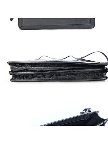 Balenciaga Balenciaga Shoulder Bag Navy Pochette 339937 Dark Gray Leather Crossbody Clutch Women's BALENCIAGA (view 2)