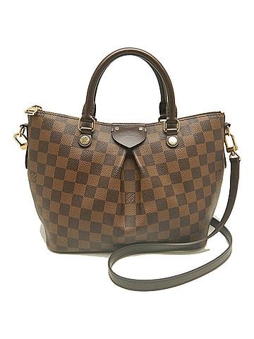 Louis Vuitton LOUIS VUITTON Damier Siena PM N41545 Handbag, Ebene, Women's, 254353 (view 2)