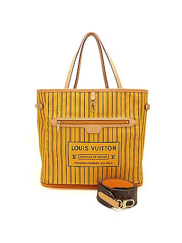 Louis Vuitton LOUIS VUITTON Louis Vuitton Monogram Neverfull Inside Out MM M11947 Tote Bag Jaune Saffron Brown Women's 353563 (view 1)