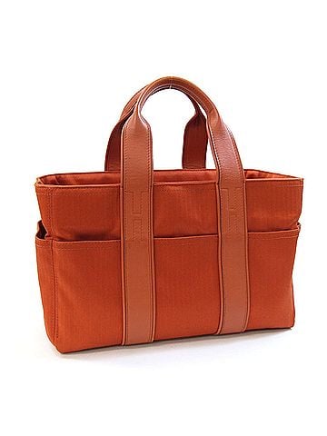 Hermès Hermes Acapulco PM Handbag, Orange Canvas Leather H Tote, Women's HERMES (view 1)