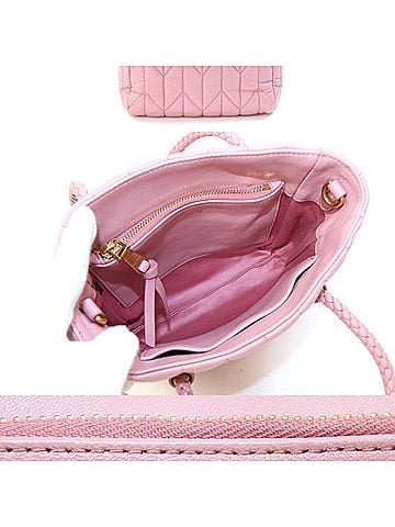 Miu Miu Miu Miu Miu Handbag 5BA211 Pink Leather Crossbody Quilted Mini Women's MIU (view 2)