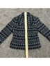Pendleton 100% Wool Aztec Or Tribal Print Houndstooth Black Gray Jacket Size S - photo 4