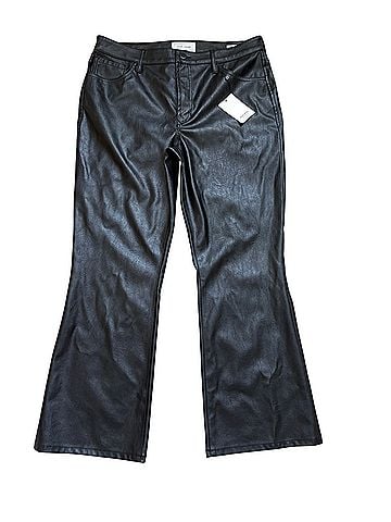 Dear John Jeanne Flare Faux Leather Pants (view 1)
