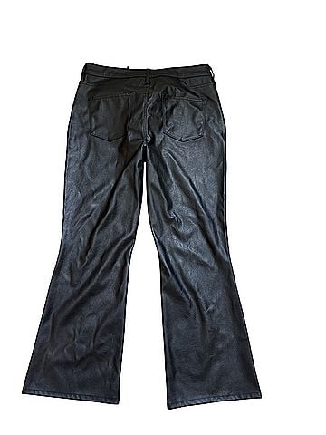 Dear John Jeanne Flare Faux Leather Pants (view 2)