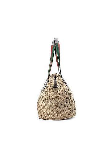 Gucci Medium Web Trapeze Tote (view 2)