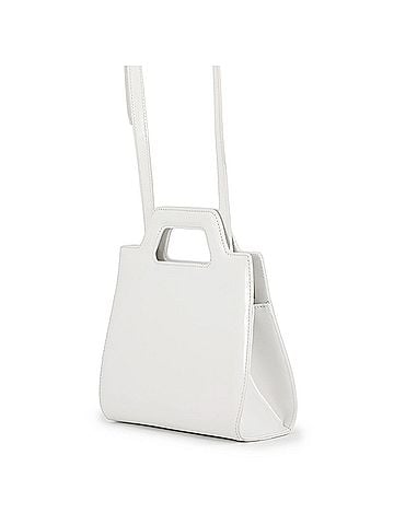 Salvatore Ferragamo Salvatore Ferragamo Wanda Mini Leather Handbag 213485 2-way White for Women (view 2)