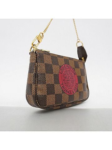 Louis Vuitton Louis Vuitton Damier Mini Pochette Accessoires T&amp;B Bag/Pouch N58011 Ebene Women's (view 2)