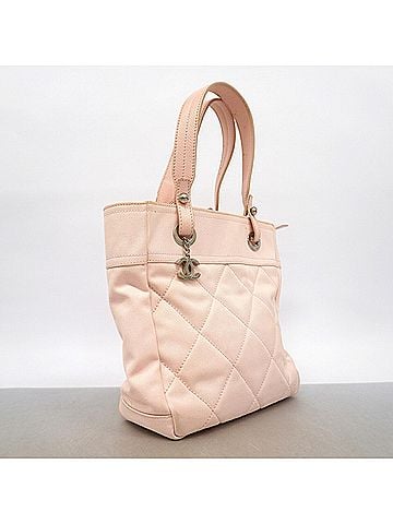 Chanel Chanel Paris Biarritz Canvas Tote Bag, Pink, Women's (view 2)