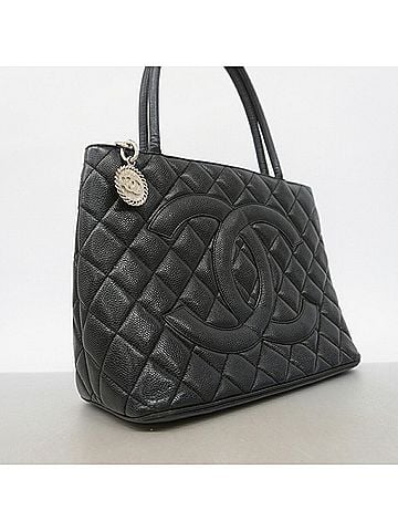 Chanel Chanel Tote Bag, Reissue Tote, Caviar Leather, Black, Women's (view 2)