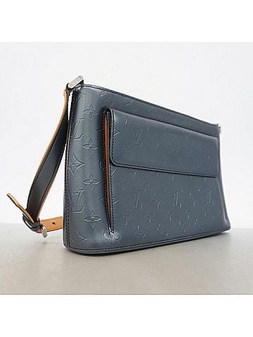 Louis Vuitton Louis Vuitton Monogram Mat Alston Shoulder Bag M55125 Blue Women's (view 2)