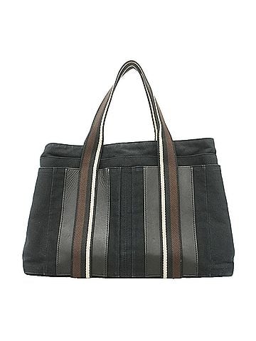 Hermès Hermes Troca Horizontal MM Canvas Tote Bag, Black, Women's (view 1)