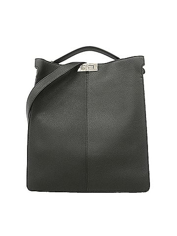 Fendi Fendi Peekaboo I.U Leather Handbag, Black, 2-way Bag for Men (view 1)
