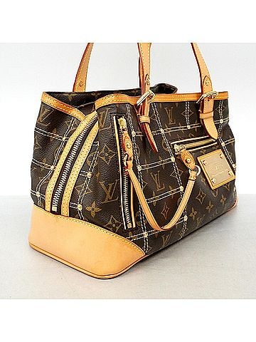 Louis Vuitton Louis Vuitton Monogram Rivet Tote Bag M40140 Brown Women's (view 2)