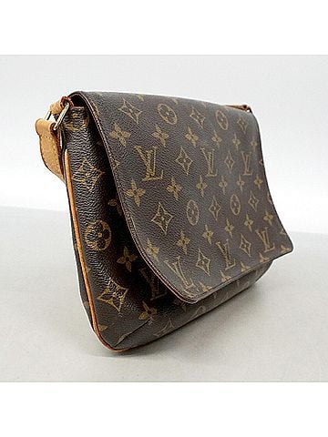 Louis Vuitton Louis Vuitton Monogram Musette Tango Long Strap Shoulder Bag M51388 Brown Women's (view 2)
