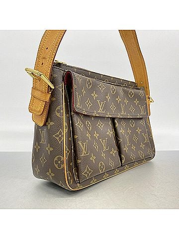 Louis Vuitton Louis Vuitton Monogram Vivacite GM Shoulder Bag M51163 Brown Women's (view 2)