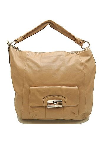 Coach COACH Kristin Large Hobo 14769 Shoulder Bag, Leather, Beige, Women's, Item No. 254347 (view 1)