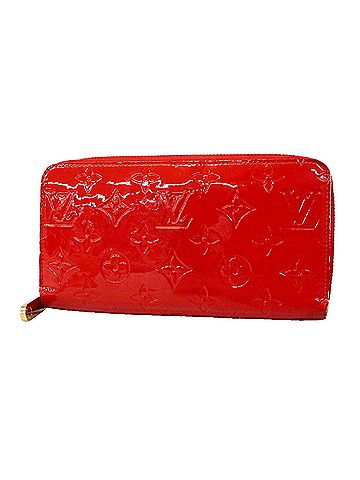 Louis Vuitton Louis Vuitton Vernis Zippy Wallet M90200 Cerise Women's Long (view 1)