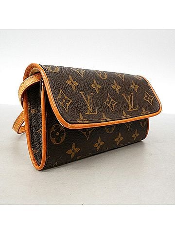 Louis Vuitton Louis Vuitton Monogram Pochette Twin PM Shoulder Bag M51854 Brown Women's (view 2)