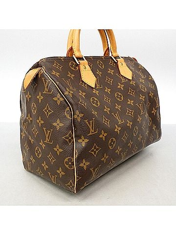 Louis Vuitton Louis Vuitton Monogram Speedy 30 Handbag M41108 Brown Women's (view 2)
