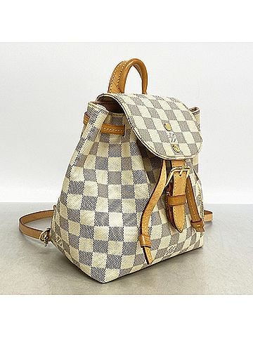 Louis Vuitton Louis Vuitton Damier Azur Speron BB Backpack (N44026) White - Women's (view 2)