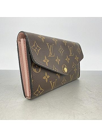 Louis Vuitton Louis Vuitton Monogram Portefeuille Sarah Long Wallet M62235 Rose Ballerine Women's (view 2)