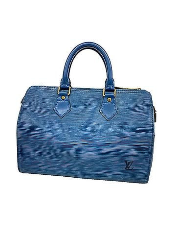 Louis Vuitton Louis Vuitton Epi Speedy 25 Handbag M43015 Toledo Blue Women's (view 1)