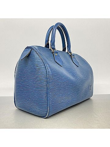 Louis Vuitton Louis Vuitton Epi Speedy 25 Handbag M43015 Toledo Blue Women's (view 2)