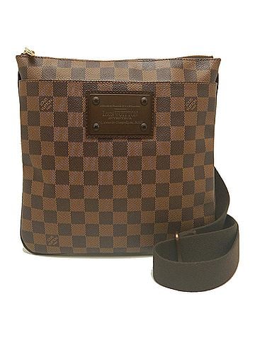 Louis Vuitton LOUIS VUITTON Louis Vuitton Damier Pochette Plat Brooklyn N41100 Shoulder Bag Ebene Women's 254362 (view 1)