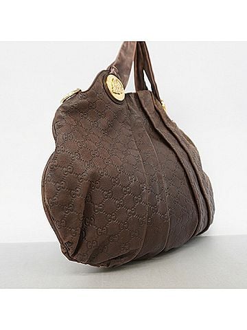 Gucci Gucci handbag, Guccissima 197016, leather, brown champagne, 2-way bag for women. (view 2)
