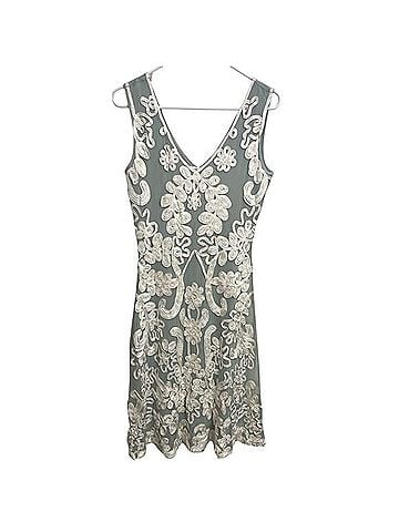 Sundance Cameo Soutache Embroidered Mesh Midi Fairy Dress Cocktail Dress (view 1)
