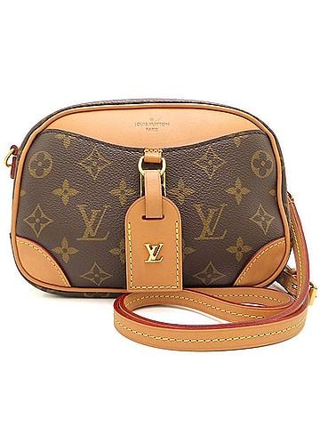 Louis Vuitton LOUIS VUITTON Louis Vuitton Monogram Deauville MINI M45528 Shoulder Bag Brown Women's 353556 (view 2)