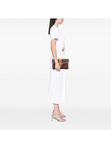Céline Macadam Coated Canvas Clutch (view 2)