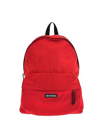 Balenciaga BALENCIAGA Explorer Backpack, Red &amp; Black Canvas, 503221, Unisex (view 1)