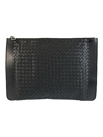 Bottega Veneta BOTTEGA VENETA Intrecciato Black Leather Clutch Bag (B03781940I) for Men (view 1)