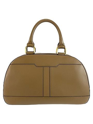 Burberry BURBERRY Burberry check pattern brown leather handbag with gold hardware for women (view 2)