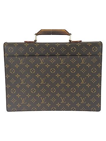 Louis Vuitton LOUIS VUITTON Louis Vuitton Monogram Serviette Conseiller Brown Gold Hardware Leather M53331 Business Bag Briefcase Men's (view 2)