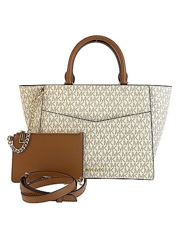 Michael Kors Michael Kors Satchel Medium Ivory Gray Gold Hardware Shoulder Bag/Handbag 2-way Women's (view 1)