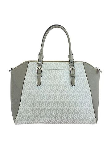 Michael Kors Michael Kors Ciara Handbag/Shoulder Bag (2-way) - White/Grey with Silver Hardware Women's (view 2)