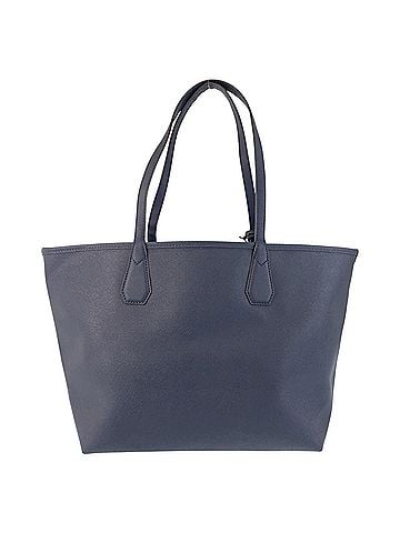 Michael Kors Michael Kors reversible navy leather tote bag/shoulder bag with silver hardware for women. (view 2)