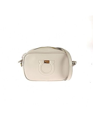 Salvatore Ferragamo Salvatore Ferragamo Gancini City Shoulder Bag/Pouch for Women, Beige/Pink Beige, Gold Hardware, Leather, AB-21H006 (view 1)
