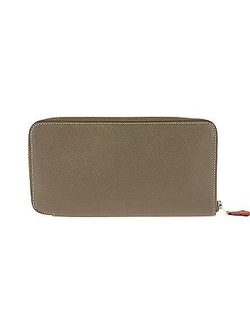 Hermès HERMES Azap Silk In Etoupe Greige Silver Hardware Veau Epsom Long Wallet Round Zipper ?O Stamp Women's (view 1)