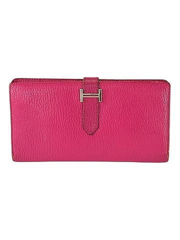 Hermès HERMES Bearn Classic Rose Tyrien Pink Chevre Leather Long Wallet (?K stamp) - Women's (view 1)
