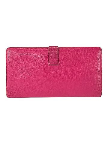 Hermès HERMES Bearn Classic Rose Tyrien Pink Chevre Leather Long Wallet (?K stamp) - Women's (view 2)